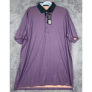 NWT Greyson Polo Men's XL Golf Spring Garden Windflower Short‎ Sleeve Wolf